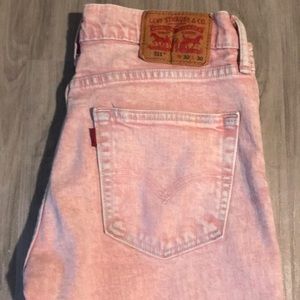 Salmon Light Washed Levi Strauss & Co Jeans